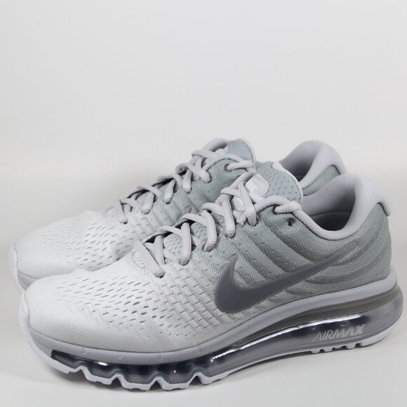 Nike Air Max 2017 Pure Platinum Running Shoes Mens 6 Wolf Grey